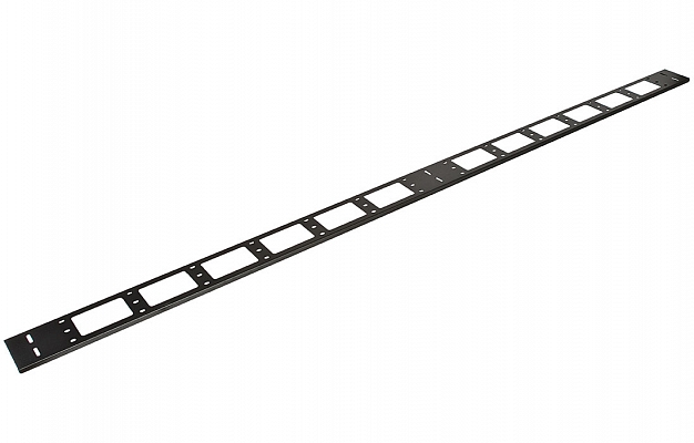 Органайзер кабельный вертикальный 27U, 150мм ОКВ-27-150-Ч черный ССД внешний вид 1