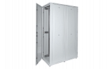 Шкаф телекоммуникационный напольный серверный 19",42U(800x1000) , ШТ-НП-С-42U-800-1000-ПП передняя,задняя двери перфорированные ССД внешний вид 10