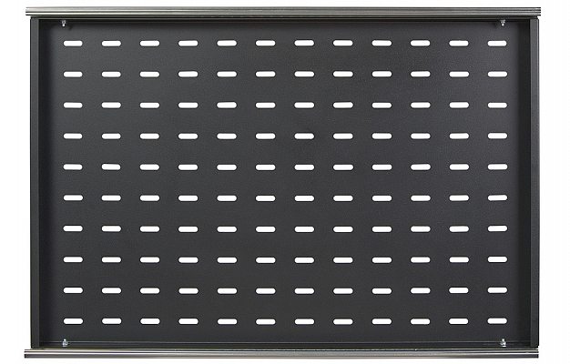 Полка перфорированная выдвижная ПВ-65(650х420) чёрная ССД внешний вид 5