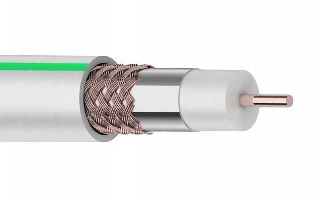 01-2251 Кабель коаксиальный PROconnect LIGHT RG-6U, 75 Ом, CCS/Al/Al, 32%, бухта 100 м, белый внешний вид 2