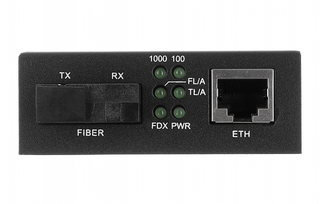 Медиаконвертер 10/100/1000M, Tx1310/Rx1550 20km, RJ45 SC внешний вид 5