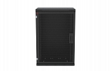 CCD ShT-NSr-18U-600-450-P-Ch  19", 18U (600x450) Wall Mount Dismountable Telecommunication Cabinet, Perforated Door, Black внешний вид 2