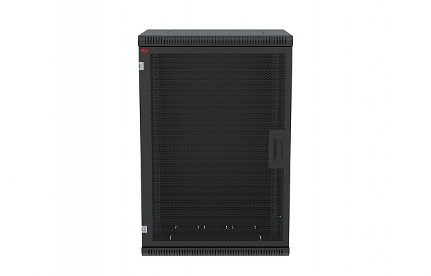 CCD ShT-NSr-18U-600-450-P-Ch  19", 18U (600x450) Wall Mount Dismountable Telecommunication Cabinet, Perforated Door, Black внешний вид 2