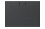 Шкаф телекоммуникационный настенный разборный черный 19”,9U(600x450), ШТ-НСр-9U-600-450-С-Ч дверь стеклянная ССД внешний вид 6
