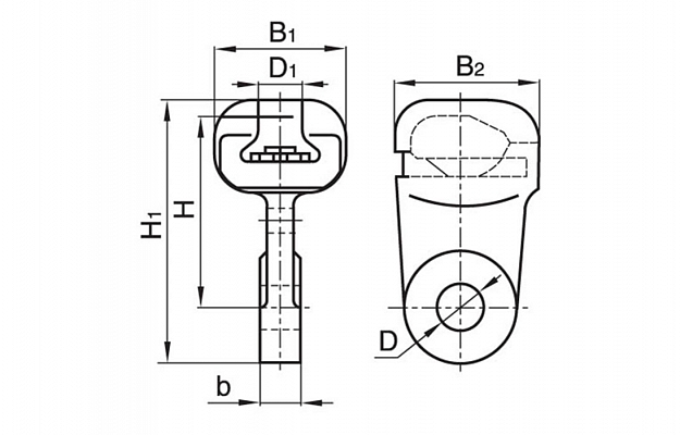 U1K-7-16 Socket-Tongue Link  внешний вид 3