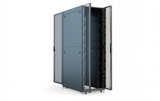 CCD ShT-NP-SCD-47U-600-1200-P2P 19", 47U (600x1200) Floor Mount Data Telecommunication Cabinet , Perforated Front Door, Double Perforated Rear Door), RAL9005 внешний вид 4