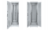 Шкаф телекоммуникационный напольный серверный 19",47U(800x1000) , ШТ-НП-С-47U-800-1000-ПП передняя,задняя двери перфорированные ССД внешний вид 7