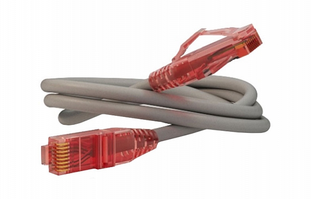 42273 Hyperline PC-LPM-UTP-RJ45-RJ45-C5e-3M-LSZH-GY Patch Cord U/UTP, Cat. 5е, LSZH, 3 m, Grey