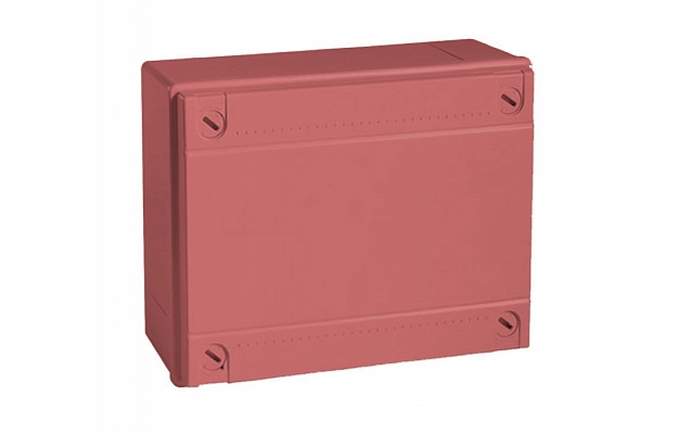 53811 Коробка ответвит. с гладкими стенками,  IP56, 100х100х50мм,цвет красный
