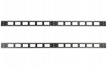 Органайзер кабельный вертикальный 27U, 150мм ОКВ-27-150-Ч черный ССД внешний вид 3
