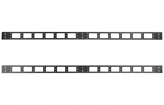 Органайзер кабельный вертикальный 27U, 150мм ОКВ-27-150-Ч черный ССД внешний вид 3
