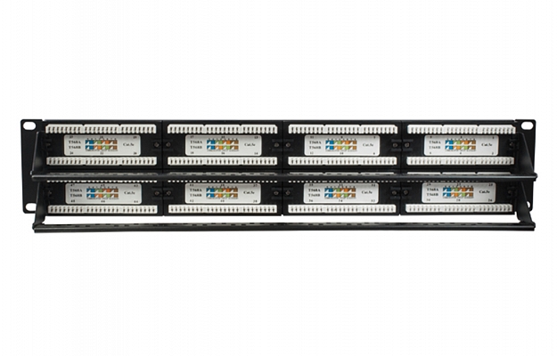 10-0405 SUPRLAN Патч-панель 19", 48хRJ-45, UTP, Cat.5e, 2U внешний вид 2