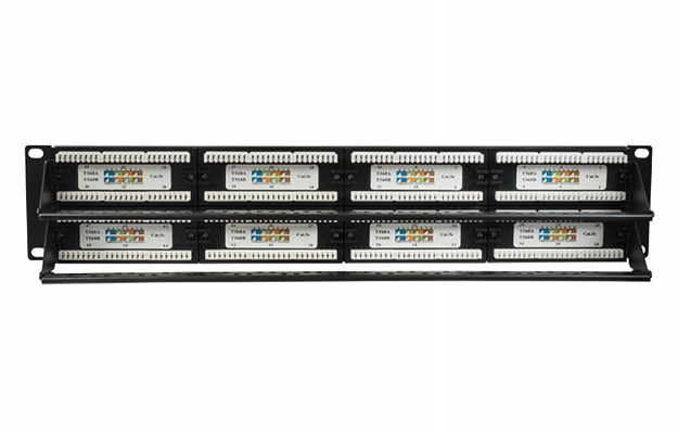 SUPRLAN Патч-панель 19", 48хRJ-45, UTP, 5e, 2U внешний вид 2