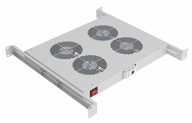 Вентиляторный модуль , 4 вентилятора с термореле  ВМ-4-19"-Т ССД внешний вид 1