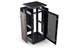 CCD ShT-NP-M-24U-600-1000-P-Ch  19", 24U (600x1000) Floor Mount Telecommunication Cabinet, Perforated Front Door, Black внешний вид 2