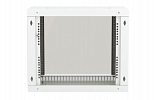 Шкаф телекоммуникационный настенный разборный 19”,9U(600x350), ШТ-НСр-9U-600-350-С дверь стекло ССД внешний вид 5