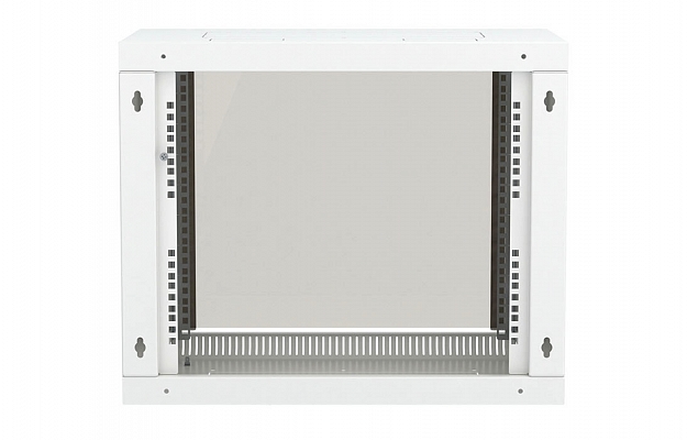 Шкаф телекоммуникационный настенный разборный 19”,9U(600x350), ШТ-НСр-9U-600-350-С дверь стекло ССД внешний вид 5