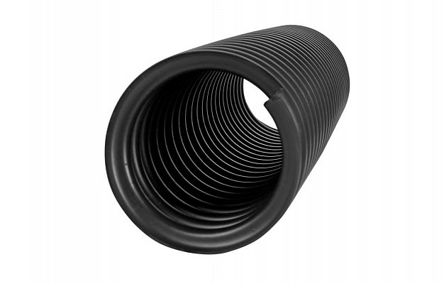 Труба ССД-Пайп УльтраФ, OD=90 мм, 1100N, SN22, с протяжкой (бухта 89 м) Труба полимерная жёсткая гофрированная спиральная ультрафиолетостойкая, не распространяющая горение внешний вид 10