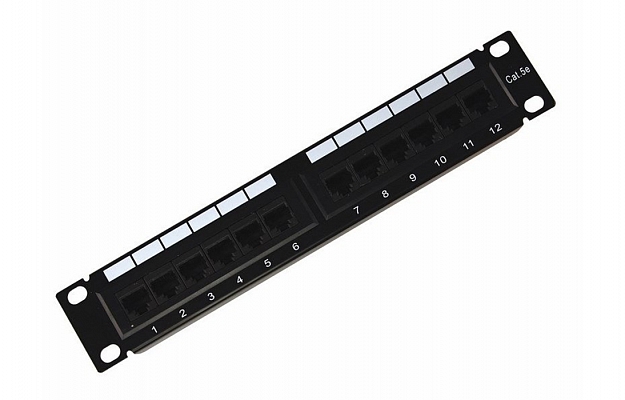 04-0025 REXANT Патч-панель 10", 1U, 12 портов UTP, RJ-45, CAT5e