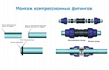 Муфта соединительная компрессионная  для труб ПНД 32мм внешний вид 2