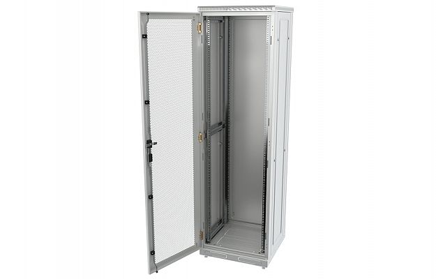 CCD ShT-NP-42U-600-1000-PP  19", 42U (600x1000) Floor Mount Telecommunication Cabinet, Perforated Front and Rear Doors внешний вид 3