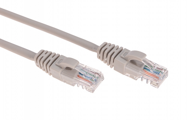 02-0100-03 REXANT Патч-корд U/UTP, CAT 5e, RJ45-RJ45, 26AWG, LSZH, серый, 0,3м