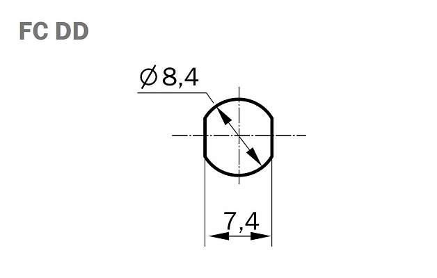 H+S FCPC-FCPC-C600 FC/APC SM Adapter, DD-Type внешний вид 2