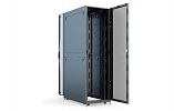Шкаф телеком. напольный серверный ЦОД 19",47U(800x1200) , ШТ-НП-СЦД-47U-800-1200-П2П передняя дверь перфорированная,задняя перф.двойная. RAL9005 внешний вид 2