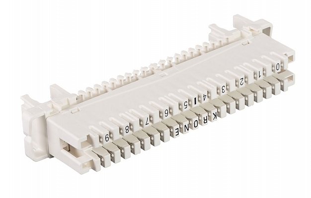 2012 LT 121-06 Плинт LSA-PROFIL 2/10 LT с размыкаемыми контактами, маркировка 0..9 внешний вид 3