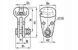 U2-16-20 Socket –Clevis Link внешний вид 4