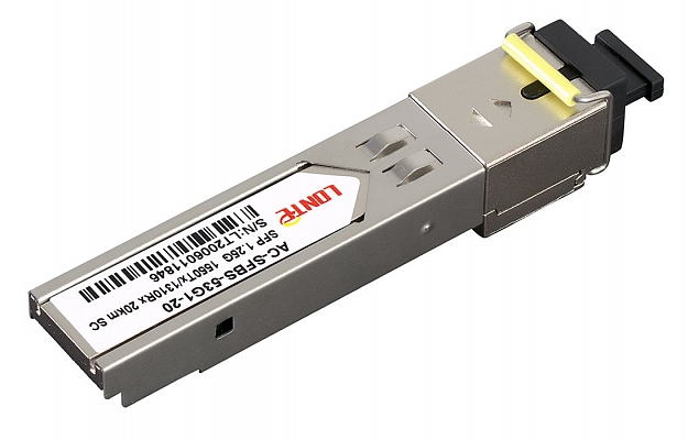 SFP WDM 1.25G Tx1550/Rx1310 20km SC DDM внешний вид 2