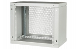Шкаф телекоммуникационный настенный разборный 19”,9U(600x450), ШТ-НСр-9U-600-450-П дверь перфорированная ССД внешний вид 3