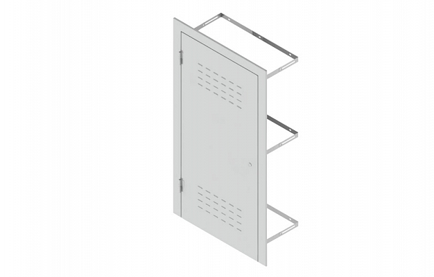 Anti-Vandal Door  for Floor Communication Niche, RAL 9003