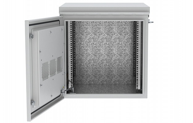 Шкаф климатический телекоммуникационный навесной ШКТ-НВ-2-12U-600-600 с крышей ССД внешний вид 3