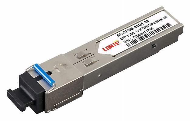 SFP WDM 1.25G Tx1310/Rx1550 20km SC DDM Fiber Optic Transceiver внешний вид 1