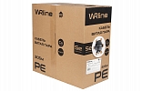 WRline WR-FTP-4P-C5E-PE-BK Кабель витая пара, экранированный F/UTP, категория 5e, 4 пары (0,50 мм), одножильный, внешний, PE, черный, 305 м внешний вид 4