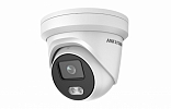 DS-2CD2347G2-LU(C)(2.8mm) 4Мп улич.купол. IP ColorVu с LED до 30м,AcuSense, 1/1.8"CMOS; 2.8мм; уг.обз.109°, встр.микрофон
