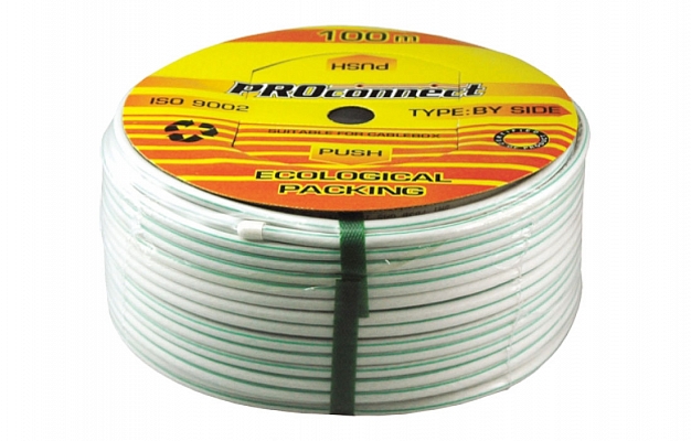 01-2251 Кабель коаксиальный PROconnect LIGHT RG-6U, 75 Ом, CCS/Al/Al, 32%, бухта 100 м, белый внешний вид 1