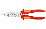 KN-1396200	Клещи электромонтажные VDE, 6-в-1, 200 мм, защёлка-"собачка", хром, 2-комп диэлектрические ручки внешний вид 1