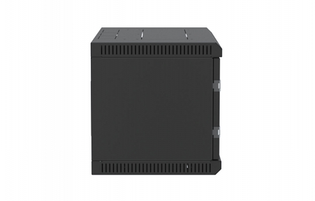 Шкаф телекоммуникационный настенный разборный черный 19”,6U(600x450), ШТ-НСр-6U-600-450-П-Ч дверь перфорированная ССД внешний вид 4
