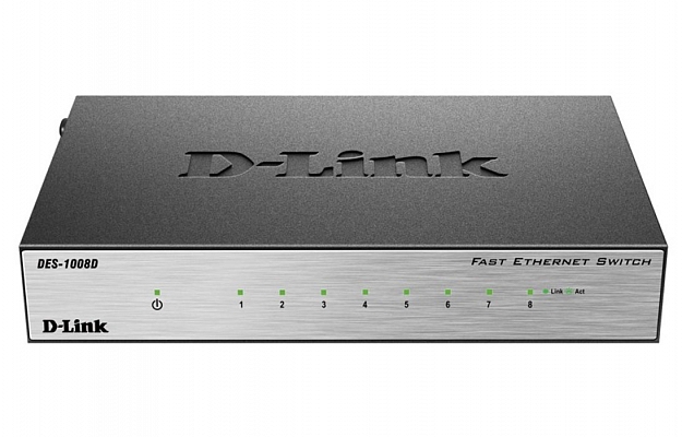 D-Link DES-1008D/L2B Switch внешний вид 1