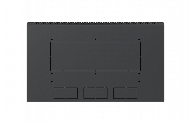 Шкаф телекоммуникационный настенный разборный черный 19”,6U(600x650), ШТ-НСр-6U-600-650-М-Ч дверь металл ССД внешний вид 6