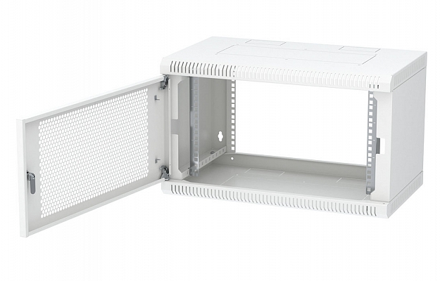 Шкаф телекоммуникационный настенный разборный 19”,6U(600x650), ШТ-НСр-6U-600-650-П дверь перфорированная ССД внешний вид 3