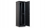 Шкаф телекоммуникационный напольный 19", 42U(600x1000), ШТ-НП-М-42U-600-1000-М-Ч, передняя дверь металл, черный ССД внешний вид 4
