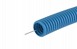 11940 Труба ППЛ гибкая гофр. д.40мм, лёгкая с протяжкой, 20м, цвет синий внешний вид 1
