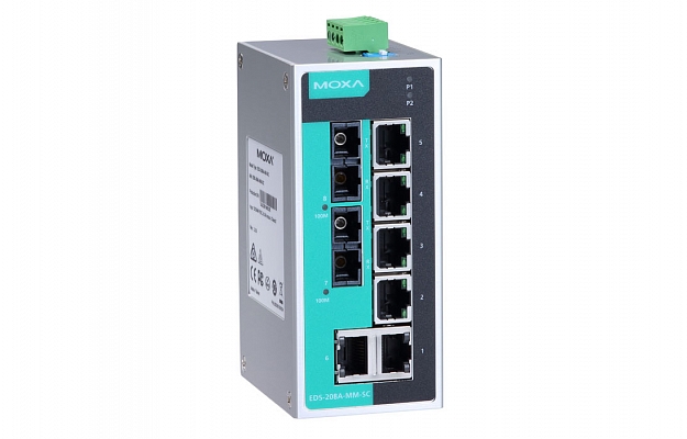 Moxa EDS-208A-MM-SC-T Switch внешний вид 1