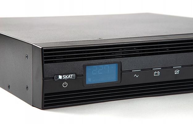 493 SKAT-UPS 3000 RACK ИБП 2U On-Line, 3000 ВА/2700 Вт, 220В, без АКБ, RS 232/SNMP внешний вид 2