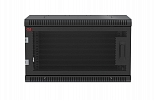 Шкаф телекоммуникационный настенный разборный черный 19”,6U(600x550), ШТ-НСр-6U-600-550-П-Ч дверь перфорированная ССД внешний вид 2