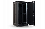 CCD ShT-NP-M-24U-600-800-M-Ch  19", 24U (600x800) Floor Mount Telecommunication Cabinet, Metal Front Door, Black внешний вид 4