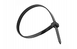 07-0303 Хомут-стяжка кабельная нейлоновая REXANT 300 x7,6 мм, чёрная, упаковка 100 шт.